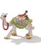 SEVENBEES Camel Lover Gift - Tiny Cute Camel Figurine Collectible, Hinged Crystal Jeweled Animal Trinket Jewelry Box, Desert Camel Decor Ornament