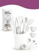 21-Piece Silicone Kitchen Utensils Set with Holder &acirc;&euro;&ldquo; Heat Resistant Cooking Spatula, Spoon, Ladle &amp; Turner Set for Non-Stick Cookware &acirc;&euro;&ldquo; BPA Free Silicone Cooking Tools