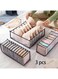 Foldable Underwear Drawer Organizer for Closet &acirc;&euro;&ldquo; 6/7/11 Grid Closet Storage Bins for Bras, Panties, Socks, Ties &amp; Accessories &acirc;&euro;&ldquo; Breathable Drawer Dividers for Wardrobe, Dresser, Dorm &amp; Bathroom Use
