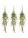 HASTHIP Artificial Hanging Plants, 3 PCS Fake Hanging Plants, UV Resistant Plastic Plants Fake Eucalyptus Camellia Vine, for Home, Garden, Party, Indoor and Outdoor(28.3")
