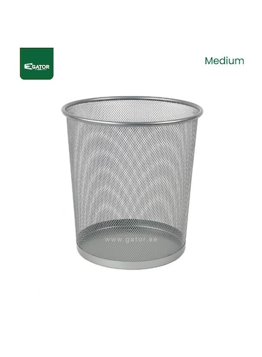 Metal Basket Net Medium - Silver