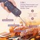3-in-1 Instant Meat Thermometer Infrared Read Thermometer for Cooking Temperature with Meat Probe, Digital Food Thermometer with Alarm and Timer for BBQ, Grilling, Pizza Oven, Kitchen
