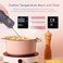 3-in-1 Instant Meat Thermometer Infrared Read Thermometer for Cooking Temperature with Meat Probe, Digital Food Thermometer with Alarm and Timer for BBQ, Grilling, Pizza Oven, Kitchen
