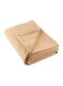 Home Fashions Luxury Fleece Blanket polyester Beige 60x96inch