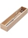 iDesign Renewable Paulownia Wood Collection Drawer Organizer Bin, 3.3" x 15" x 2.5", Natural