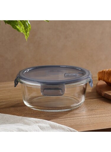 Home Luka Round Food Container 400Ml -Clear