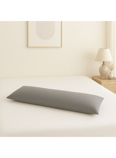 Home Long Body Pillow with Pillowcase &acirc;&euro;&ldquo; Soft Breathable Full Body Pillow Insert for Sleeping &acirc;&euro;&ldquo; Comfortable Bed Pillow for Back Legs Neck Support &acirc;&euro;&ldquo; Side Sleeper Cushion &acirc;&euro;&ldquo; Light Grey (120&Atilde;&mdash;45 CM)