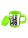 Stirring Mug With Lid Green/Silver/Black 3.6x5.4x4.8inch