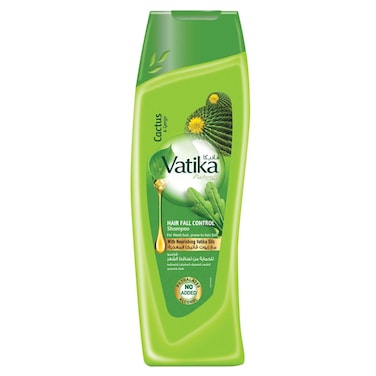 Dabur Vatika Naturals Hair Fall Control Shampoo with Cactus and Gergir, 200ml