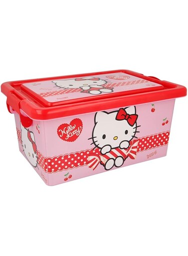 Hello Kitty Disney Hello Kitty Cherry Jam Storage Container, 7 Litre Capacity, Pink/Red