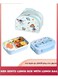 Lunch Box For Kids Adult,Bento Luch With Cutlery Set, Stainless Steel Interior And Insulation,Easy Meal Prep School Matching Bag,Microwaveable,Leakproof