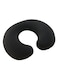 Inflatable Neck Pillow Microfiber Black 36 x 30cm