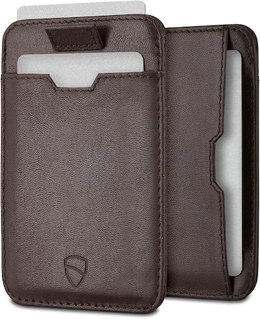 Vaultskin Mens RFID Blocking Slim Leather Card Wallet - CHELSEA Minimalist Front Pocket Cardholder
