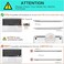 MOSISO Compatible with MacBook Air 13 inch Case 2022, 2021-2018 Release A2337 M1 A2179 A1932, Plastic Hard Shell&amp;Keyboard Cover&amp;Screen Film&amp;Storage Bag for MacBook Air 13.3 inch Case, Black
