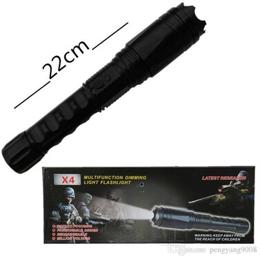 MultiFunctional Rechargeable Flashlight with safety Hammer Self-protection