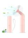 Yoawllty Mini Portable Fan,Handheld Fan,Rechargeable Long Lasting Small Hand Held Fan,Foldable Fan Suitable for Women,Girls,Men,Office,Travel,Outdoor(Pink)