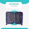 STARGOLD Single Travel Trolley Luggage Hardside Expandable 4 Spinner Wheels 20 Inch 3 Numbered lock ABS+PC Material