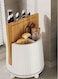 BIG Kitchen Knives Holder Storage &amp; Cutting Board Holder Stand Unique Slot Design Multifunctional Kitchen Spoon and Chopsticks Holder Kitchen Knives &amp; Accessories(White)