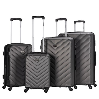 STARGOLD Luggage Set of 4, ABS Hard Shell Suitcase with Expandable Zipper, 360&deg; Spinner Wheels, Number Lock, Lightweight Trolley Travel Bag