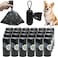 FQYANG 24 Rolls-360pcs Dog Poop Bags,Basics Standard Dog Waste Bags with Dispenser and Leash Clip,Cat Puppy Thick and Strong Biodegradable Leak Proof Eco- Friendly Pet Dog Supplies