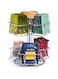 THE WHITE SHOP Tea Bag Spinning Carousel - Tea Caddy Organizer for Countertop - Matcha Station Accessories - 2 Tier Revolving Lazy Susan for Pantry - Holds Up to 60 Large Tea Bags