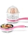 Double layer electric non stick mini egg frying pan boiler egg cooker 2 in 1 double layer electric non stick mini egg cooker (14 Egg tray)