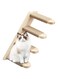 4-Tier Wooden Cat Climbing Shelf, Wall Mounted Cat Wall Shelf Furniture, Cat Wall Stairs, Cat Shelf with Jute Scratching Rope, Easy to Assemble, Natural Colors (Right Sisal Model)