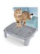 Angju Cat Ramp for Litter Box Elevated Cat Litter Ramp for Cat Litter Boxes Double Layered Litter Trapper with Filter Function Cat Steps Suitable for Small &amp; Elderly Cats Easy-Clean