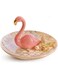 Jewelry Ring Holder, Luxury Porcelain Adorable Flamingos Jewelry Ring Holder, Ceramic Display - Rack Jewelry Dish Organizer &ndash; Perfect for Hold Rings, Chain Bracelets Earrings Trays Dish, Grid Disk