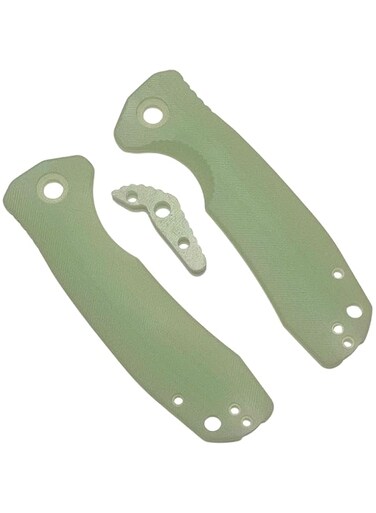 Western Active Honey Badger Knife Replacement Handle, Replacement Handle Kit for Honey Badger Knives in G10 with Backspacer, Compatible with Knives with Left/Right Pocket Clip