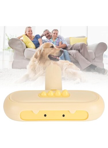 Luqeeg Pet Hair Remover, Reusable Double Sided Portable Lint Roller, Upgraded Animal Fur Removal Tool, Cat and Dog Hair Remover for Couch, Furniture, Carpet, Car Seat (Yellow)