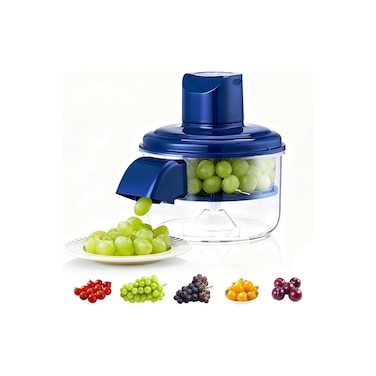Automatic Fruit Peeler Machine &ndash; Electric Grape, Garlic &amp; Tomato Skin Remover (Blue)