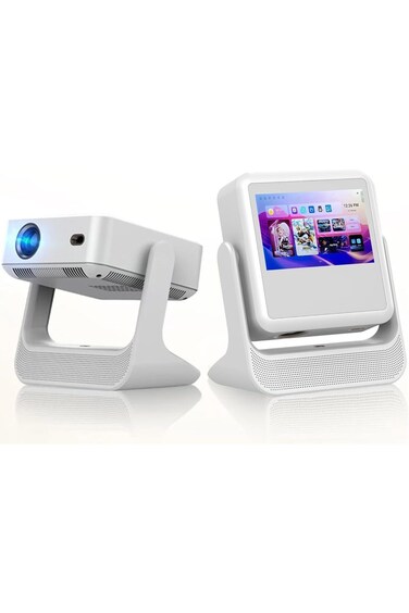Smart Touch Projector, FHD 1080p, Auto Focus, 10W Stereo Speaker, Android OS, Dual WiFi, Blue