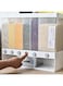 6 in 1 Wall-Mounted Cereals Dispenser Press Grain Storage Tank Dry Food Organizer Rice Dispenser for Home and Kitchen