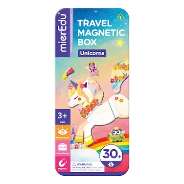 mierEdu Travel Magnetic Box   Compact Travel-Friendly Magnetic Puzzle Game for Kids Ages 3+   Imagination &amp; Creativity Toy