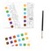 mierEdu Pocket Watercolour Painting Book &ndash; Animal Friends   Compact Kids Watercolor Art Set (22 Pages + Brush + 6 Colours)   Ages 3+   Travel-Friendly Creative Activity
