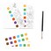 mierEdu Pocket Watercolour Painting Book &ndash; Classical Fairy Tales   Compact 22-Page Watercolour Art Set with Brush &amp; 6 Paints   Ages 3+   Travel-Friendly Creative Activity