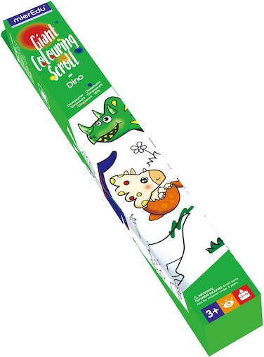 mierEdu Giant Colouring Scroll   Reusable Wall-Mounted 3 m Kids Colouring Roll   Ages 3+   Creative &amp; Educational Activity for Children