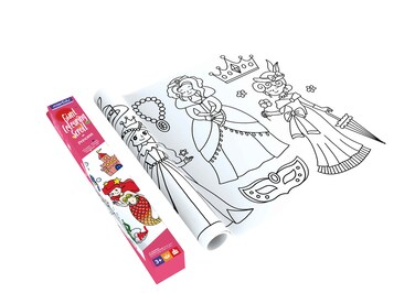 Giant Colouring Scroll for Kids Princess Theme