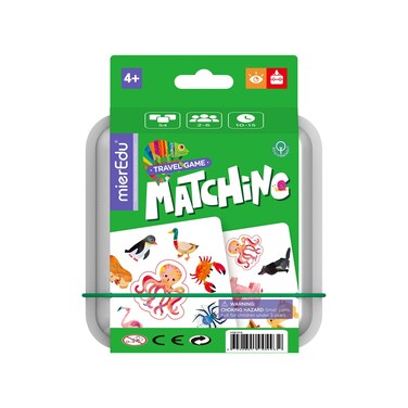 mierEdu Travel Games &ndash; Matching   Compact Travel Memory &amp; Matching Game for Kids Ages 3+