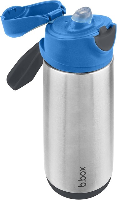 b.box Insulated Sport Spout Drink &amp; Water Bottle, Tilt And Sip,Keeps Drinks Cold Up To 15Hrs, Warm Up To 8Hrs, 500ml/16.9