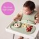 b.box Roll + Go Food Mat With Silicone Plate For Baby And Toddler, 3-Piece Divider, Baby Plate With Spoon For Most High Chairs And Travel