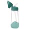 b.box 20Oz Tritan Straw Bottle, Large, Modern Water Bottle With Flip Straw For Kids, Spill Proof, BPA Free (Emerald Forest, 20 Oz)