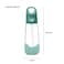 b.box 20Oz Tritan Straw Bottle, Large, Modern Water Bottle With Flip Straw For Kids, Spill Proof, BPA Free (Emerald Forest, 20 Oz)