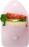 b.box New Silicone Sandwich Pocket, Reusable Silicone Pouch, Bento Box Divider, Fits In Lunch Box, Microwave, Freezer &amp; Dishwasher Safe, Food Meal Prep Storage Container (Ages 3+, Berry)