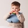 b.box Silicone Bib, Stay Open Catcher, Rolls For Easy On The Go Use, Non-Stick Silicone, Adjustable, Tapered Fit, Dishwasher Safe, From 4M+