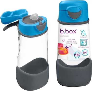 b.box Sports Spout Bottle - Blue Slate