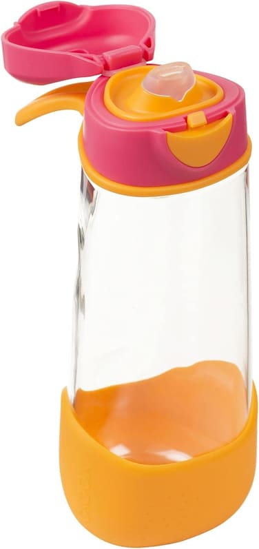 b.box Sport Spout Drink &amp; Water Bottle, Easy Grip Bottle And Leakproof Lid, Cool Modern Child Friendly Design, Tilt And Sip, 600ml