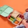 b.box Oversized Lunch Box For Kids: Bento Box With 4 Compartments (2 Leak Proof), Removable Divider, Gel Cold Pack. For Older Kids And Big Eaters Ages 3+. School Supplies