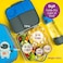 b.box Oversized Lunch Box For Kids: Bento Box With 4 Compartments (2 Leak Proof), Removable Divider, Gel Cold Pack. For Older Kids And Big Eaters Ages 3+. School Supplies